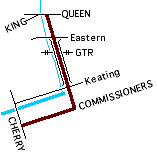Ashbridge route map