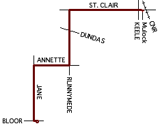 Jane bus map