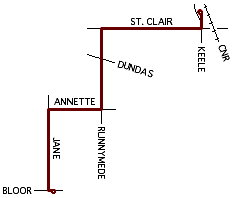 Jane bus map