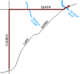 Queen bus map