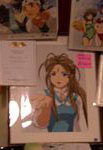 Pretty hanken mono cel (produced exclusively for promotional use only) of Belldandy from the AH! MEGAMI-SAMA MOVIE