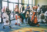 Baiken, Testament, Sol Badguy, Johnny, Dizzy, May & Zappa from GUILTY GEAR XX (game)