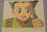 A great HUNTER X HUNTER opening sequence cel of Gon Freeks autographed by Furuhashi Kazuhiro (director)!