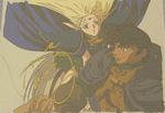 Bow down with me in reverence as you gaze upon this gorgeous final episode cel of Deedlit and Parn from LODOSS TOU SENKI, now signed by the incomparable character designer Yuuki Nobuteru!