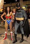 The DC Comics area featured an aging Wonder Woman and Batman from the JUSTICE LEAGUE OF AMERICA.