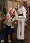 Sensing the need to watch each other's back, San from MONONOKE HIME and Helena from DEAD OR ALIVE team up to take down all the dirty and stinky otakus in the Exhibit Hall (and trust me, there are some foul ones swirling around)!
