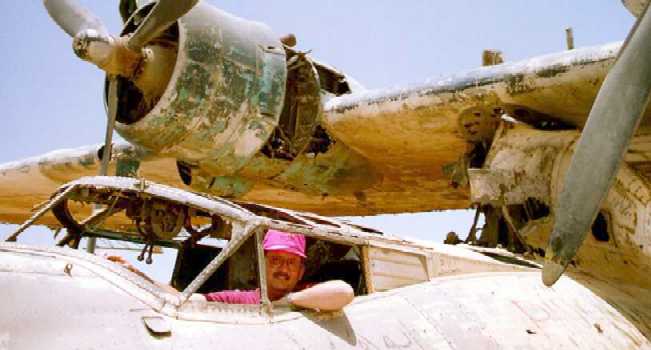 The pilot was a little shaken, but he walked away from the crash