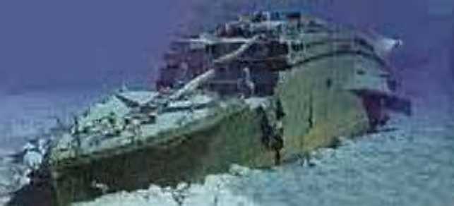 Titanic as she is today.