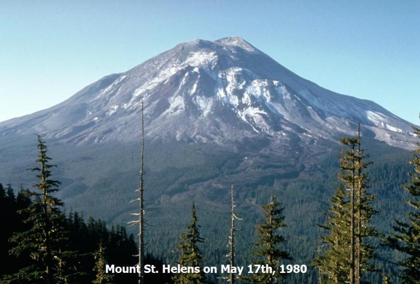 Mount St. Helens pre-eruption