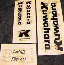 Kuwahara Bravo Frame and Fork Sticker