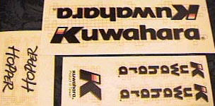 Kuwahara Hopper Frame and Fork Stickers