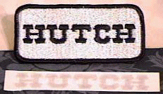 Hutch patch and die-cut sticker