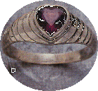 Heart-Shape Sterling Silver Ring