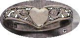 Heart Filigree Silver Ring
