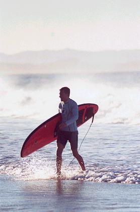 Notice how I'm not actually standing on the board!