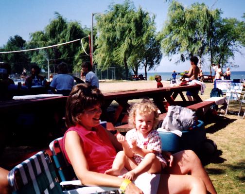 My sister-in-law Marg with Emma