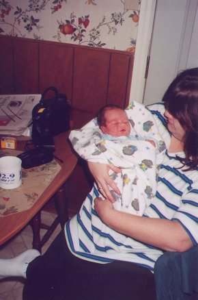 Me with my best friend Kim's new baby River