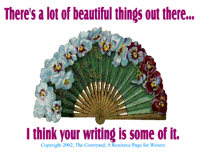 Beautiful copyright The Courtyard; A Resource Page for Writers.