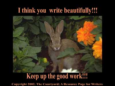 Bunny (One) copyright The Courtyard; A Resource Page for Writers.