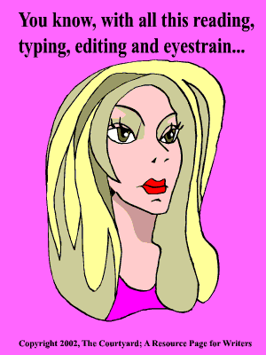 Eyeglasses copyright The Courtyard; A Resource Page for Writers.