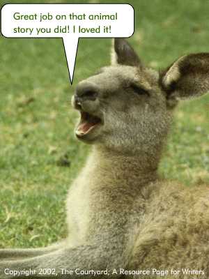Kangaroo Kudos copyright The Courtyard; A Resource Page for Writers.