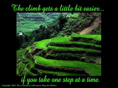 Steps copyright The Courtyard; A Resource Page for Writers.