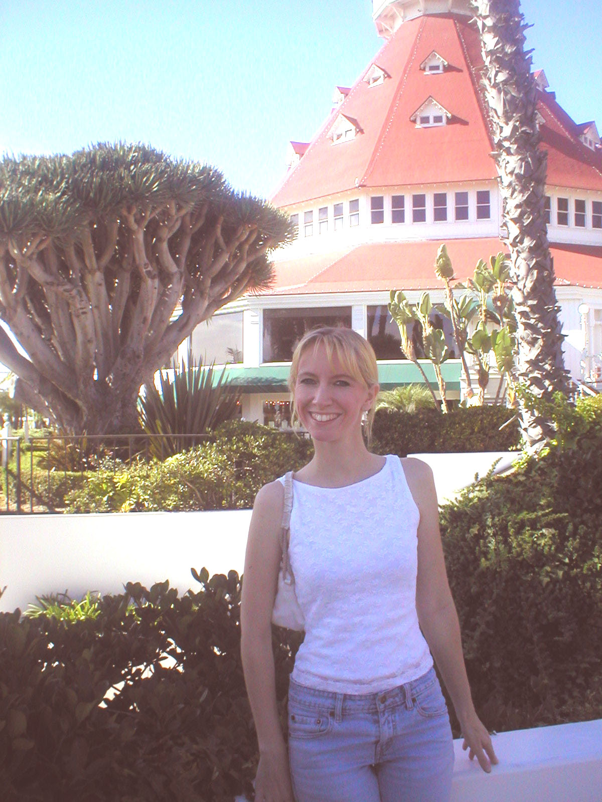 Erica at the Hotel Del Coronado