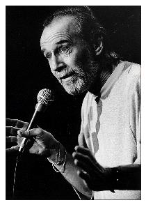 George Carlin, the master of comedy mixed with social commentary
