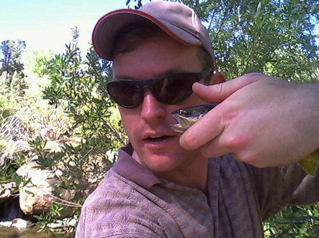 Tim demonstrates his control over a fish