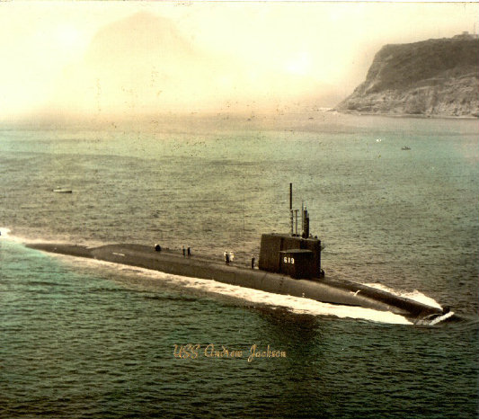 USS Andrew Jackson entering the Golden Gate