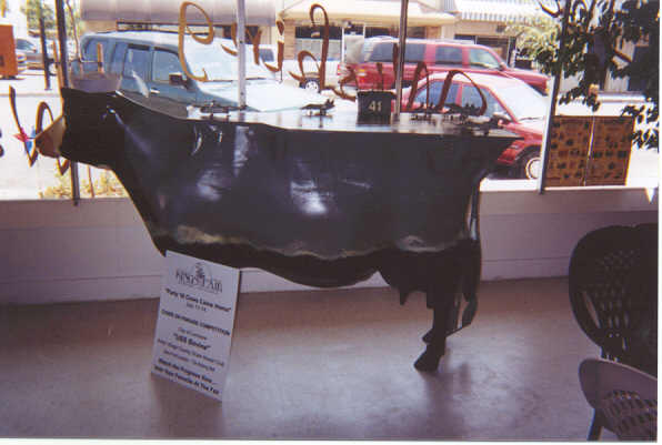 The Cowrier on display in the storefront where it was concieved, Lemoore CA