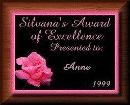 Silvana's Award of Excellence