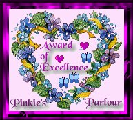 Pinke's Parlor Award of Excellence
