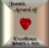Joann's Award of Excellence