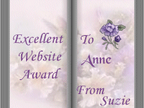 Excellent Website Award -- Thanks Suzie!