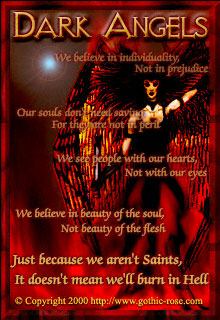 Dark Angels: Just because I'm not a Saint it doesn't mean I'll burn in Hell
