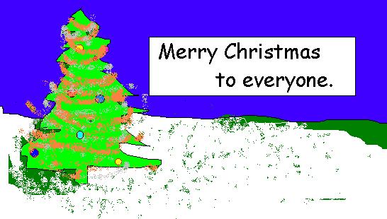 Merry Christmas artwork by Coleen Hilton