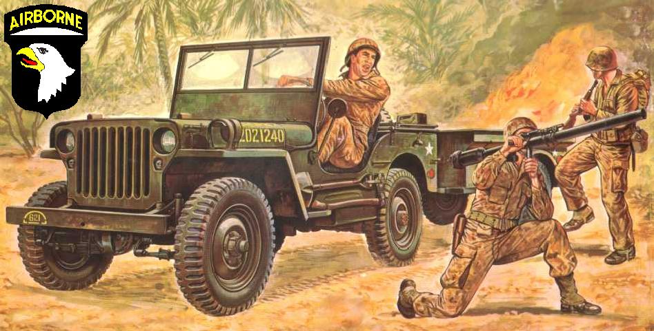 WILLYS JEEP ¼ TON UTILITY TRUCK ( Italeri Drawing ) (96,914 bytes)