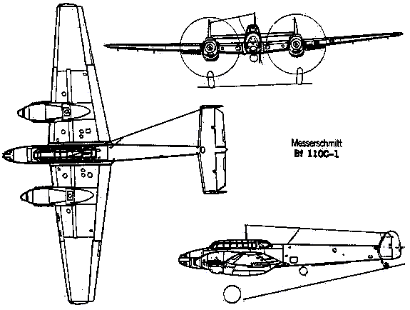 Messerschmitt Bf 110 (9346 bytes)