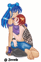  Lizzie and Zoey, inside joke lol, base by Dolly Famous