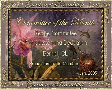 Committee of the Month - Award for Outstanding Dedication