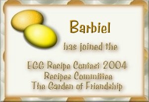 Participation Award - EGG Contest from GOF Recipes Committee