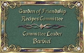GOF - Recipes Committee Membership Plaque