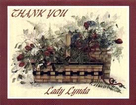 Thanks You Card from LadyLynda