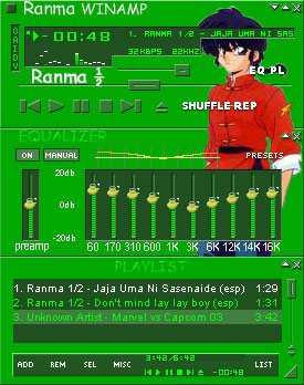 Ranma-kun WinAmp Skin