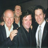 Terrence McNally, Tom Kirdahy (back), Nathan & Tom Postilio!