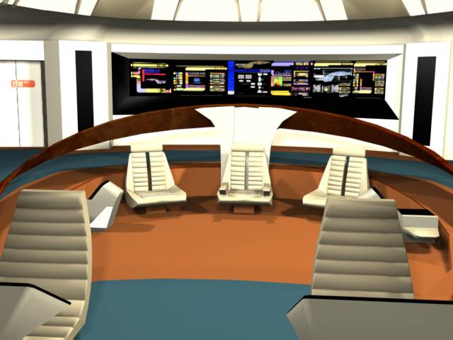 The Bridge of a Galaxy Class Ship