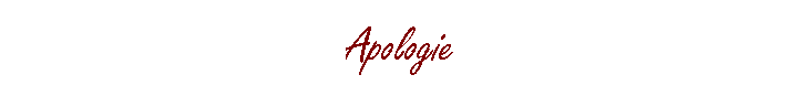 Apologie