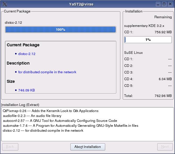 Install new packages