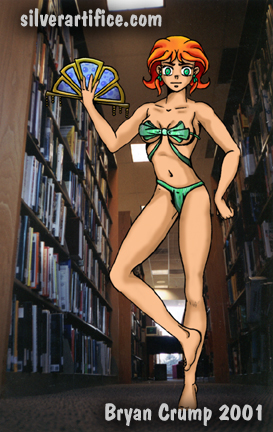 Girl in Library